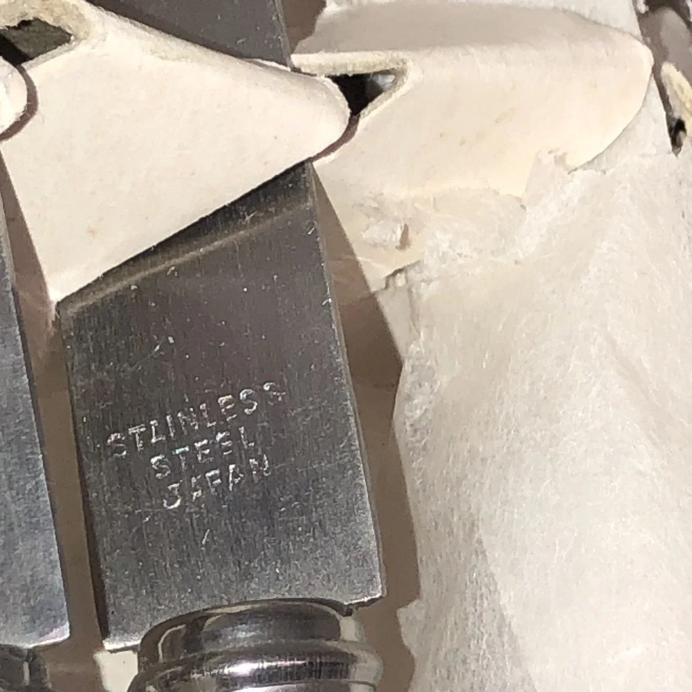 6 Piece Stainless Steel Steak Knives Hollow Ground Vintage Original Box Japan